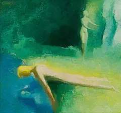 Georg Jung, Narcissus, 1947, oil on canvas