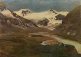 Eduard Kasparides, Zermatt, oil on canvas