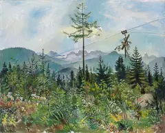Edith Kramer, Kanzlerjoch, 1997, oil on canvas