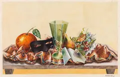 Albert Paris Gütersloh, Still life, 1935, watercolour on paper