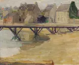 Max Kurzweil, Pier, oil on canvas