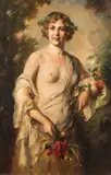Mozart Rottmann, Flora, oil on canvas