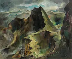 Georg Mayer-Marton, Crib Goch, 1949, oil on canvas; unframed