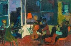Sándor Zugor, Haydn concert, oil on canvas
