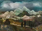Carel Pal Molnar, Road to Badacsony (Balaton), oil on canvas