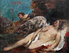 Oskar Larsen, Sleeping Diana, 1920, oil on canvas