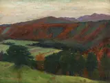 Hans Ranzoni, Autumn Evening, 1902, oil on canvas on cardboard