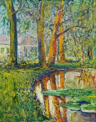 Heinz Anger, In the garden, 1989, oil on canvas