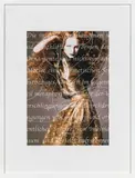 Maria Hahnenkamp, Schnörksel, 2005/09, pigment print on paper, embroidery; framed