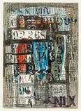 Untitled by Hans Staudacher, 1958, mixed media on paper; framed, sold Jun 2020