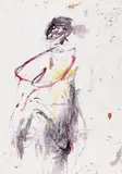 Martha Jungwirth, Untitled, 1994, watercolour on paper; framed