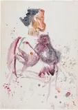 Untitled by Martha Jungwirth, 1994, watercolour on paper; framed, sold Jun 2020