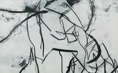 Hannes Mlenek, Untitled, 2019, mixed media on canvas; framed