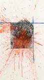Hermann Nitsch, Unique print - Vernis Mou, 2014, unique print, vernis mou on paper; framed
