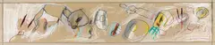 Oswald Oberhuber, Untitled, 1983, mixed media on cardboard; framed