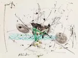 Untitled by Hans Staudacher, 1984, mixed media on paper; unframed, sold Jun 2020