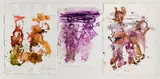 Alfred Hrdlicka, Death dance (Stauffenberg cycle), mixed media on paper; framed