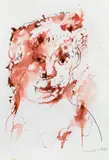 Otto Muehl, Untitled, 1985, mixed media on paper; framed