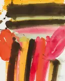 Markus Prachensky, Umbria, 1986, watercolour on paper; framed