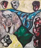 Hubert Schmalix, The lost centre, 1983, oil on canvas