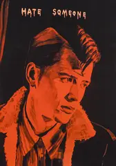 Andreas Leikauf, Hate someone, 2008, oil on canvas; unframed