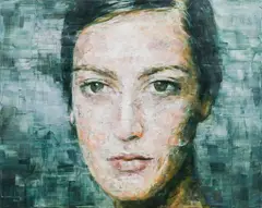 Untitled by Harding Meyer, 2007, oil on canvas; unframed, sold Jun 2020