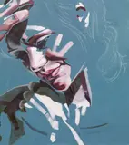 Bianca Regl, Self-portrait, 2007, oil on canvas; unframed