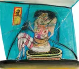 Franz Ringel, Untitled, 1978, mixed media on paper; framed