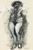 Adolf Frohner, Untitled, 1970, mixed media on paper; framed