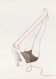 Ulrike Lienbacher, Untitled, (Triptychon), 2007, mixed media on paper; framed