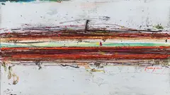 Traffic - Vienna-Salzburg by Drago J. Prelog, 2010, acrylic on canvas; framed, sold Jun 2020