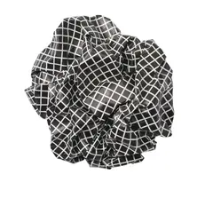 Crumpled sculpture I "Knitterskulptur I by Esther Stocker, 2018, aluminium-coated paper, sold Jun 2020