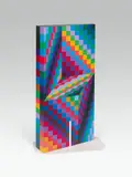 Axo 99 by Victor Vasarely, 1987, wood, painted, sold Jun 2020