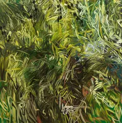 Alex Ruthner, Bussi Bussi, 2019, oil on canvas; unframed