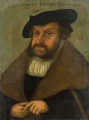 Lucas Cranach the Elder, John the Constant (1468-1532), 1525 to 1532 Elector of Saxony, oil on panel