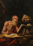 Jusepe de Ribera, Saint Jerome, oil on canvas