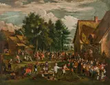 David Teniers the Younger, Flemish village fair, oil on canvas