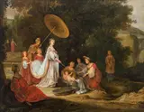 Willem Bartsius, Finding of Moses, oil on canvas