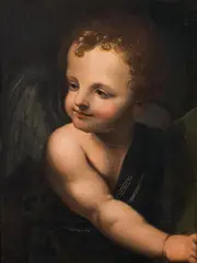Bernardino Luini, Angel, oil on panel