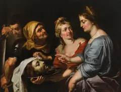 Gerard Seghers, Salome receiving the head of Saint John the Baptist, oil on canvas