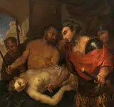 Antonio Molinari, Death of Nero's mother Agrippina, oil on canvas