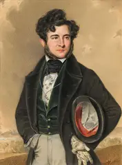 Karl von Saar, Portrait of a noble man, 1835, watercolour on paper