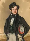 Karl von Saar, Portrait of a noble man, 1835, watercolour on paper