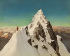 Markus Pernhart, The Großglockner, oil on canvas