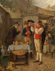 Friedrich Peter Hiddeman, Feine Sorte" (the finest variety), 1869, oil on canvas
