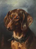 Carl Reichert, Portrait of a dachshund