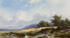 Remigius Adrianus Haanen, Lakescape near New Ambleside in the Lake District in Westmorland (North-West England), 1869, oil on panel