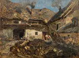 Olga Wisinger-Florian, Farmstead with dung heap near St. Veit an der Gölsen