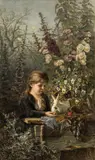 Olga Wisinger-Florian, Girl with a white rabbit