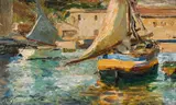 Olga Wisinger-Florian, Fishing boats in the port of Ragusa